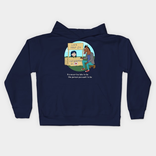 Its never too late Kids Hoodie by atizadorgris